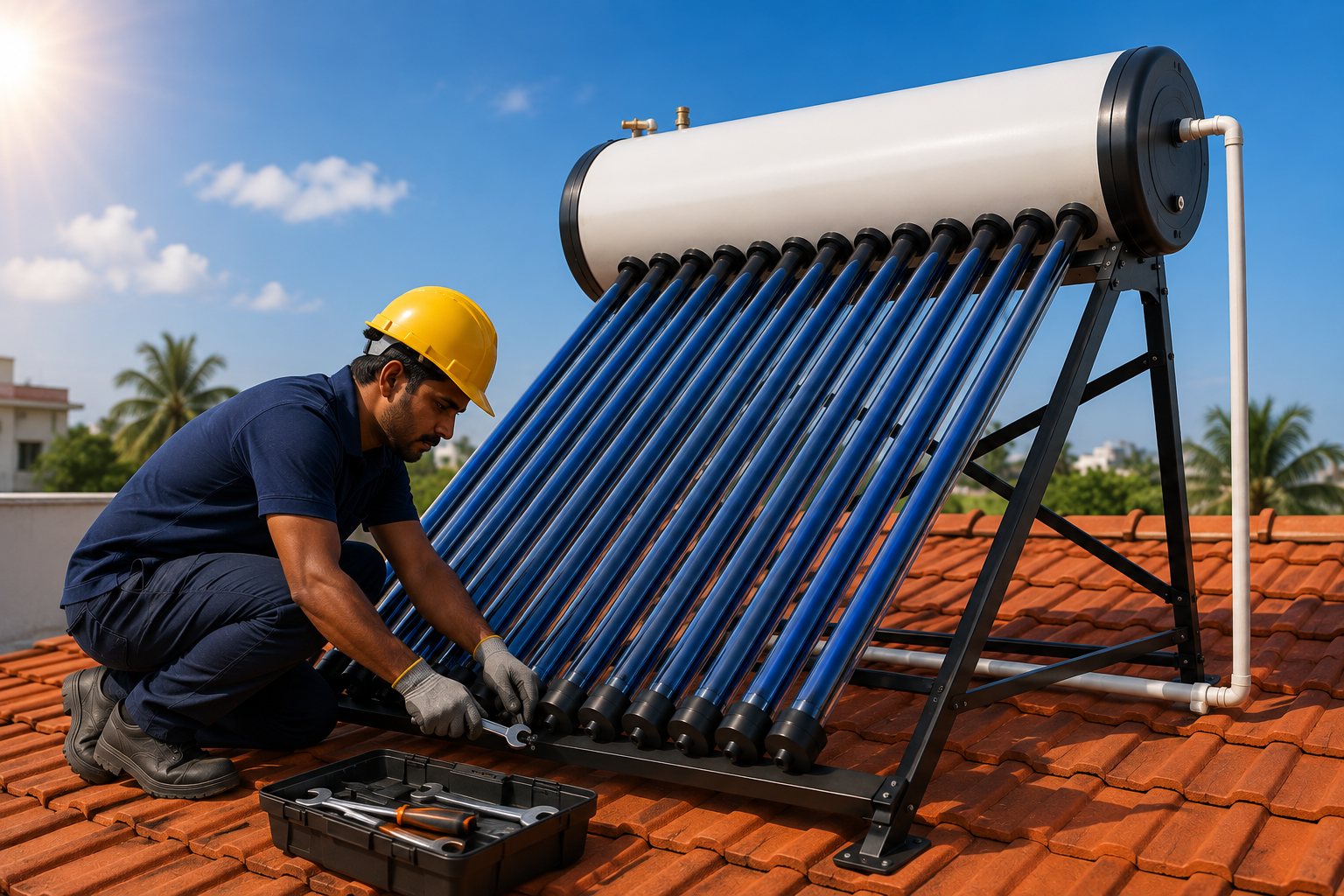 Solar Water Heater Installation