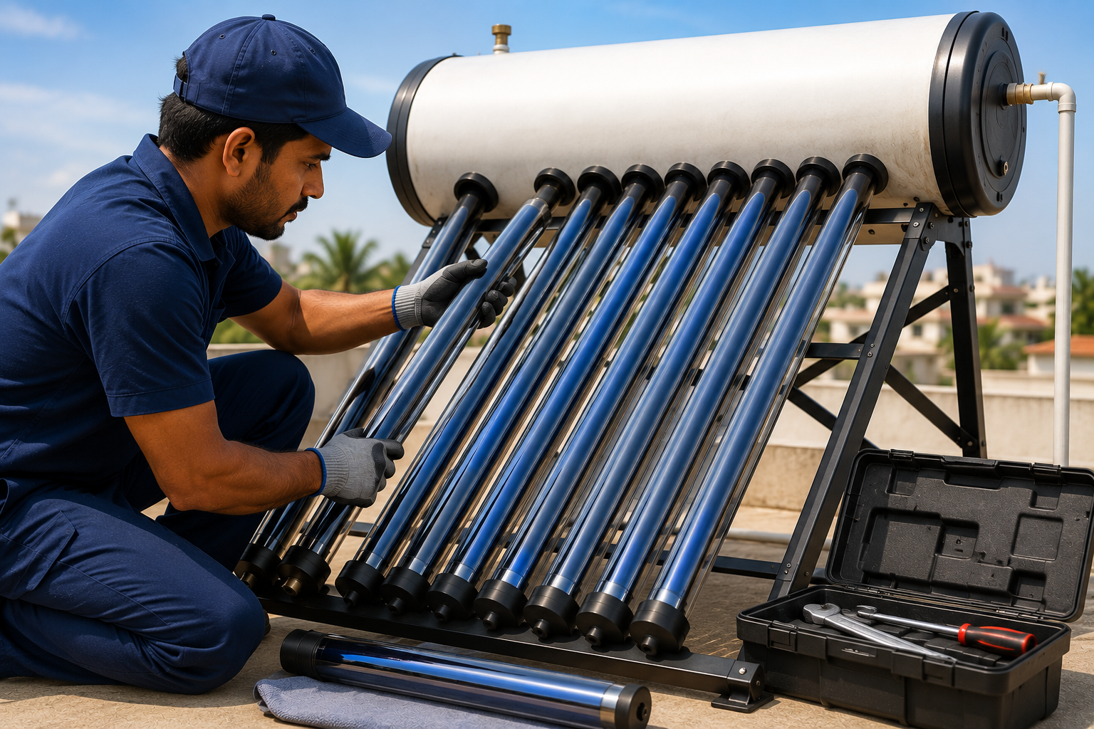 Solar Water Heater Installation
